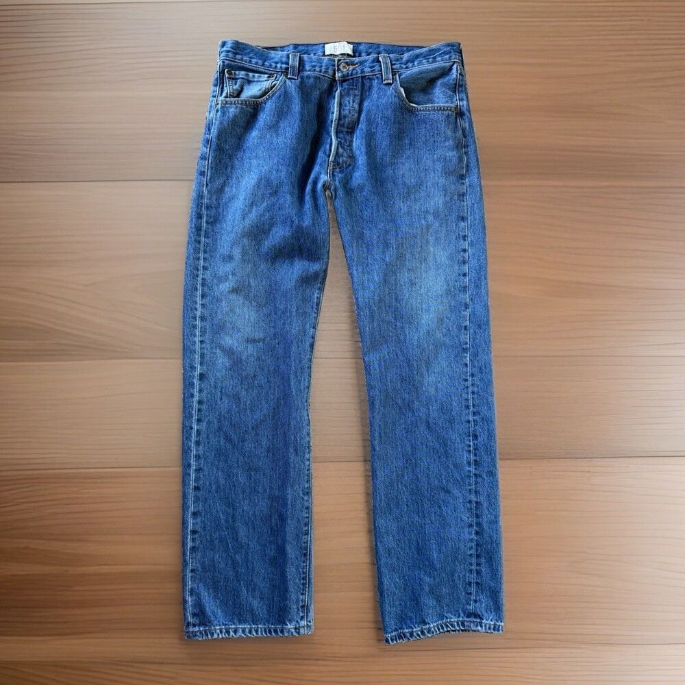Vintage Levi's 501 Jeans Mens Fits 34x32 red wing Button Fly Denim Western Y2K